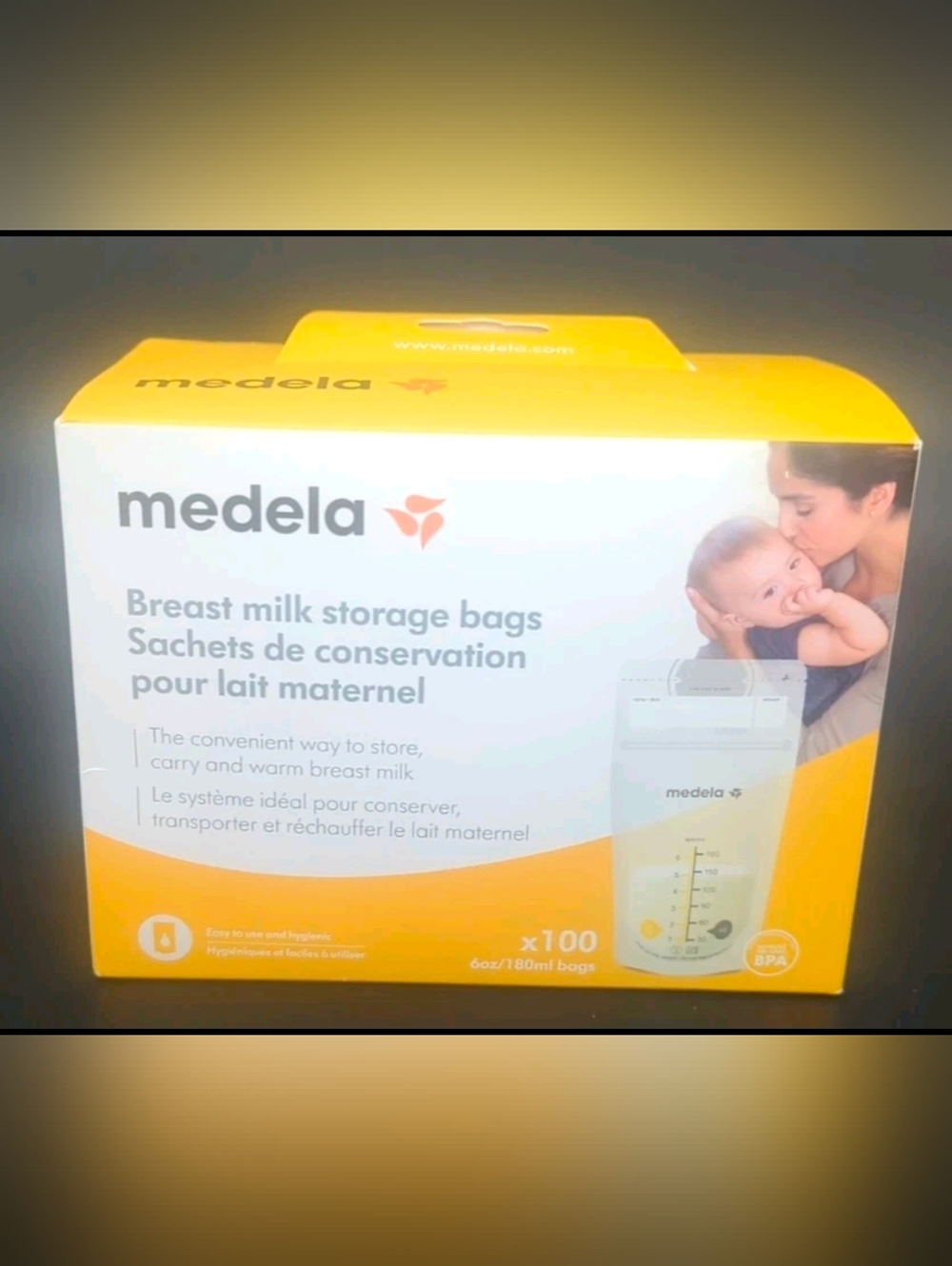 New in Box- Medela 68062 Breast Milk Storage Bags -  100 Count